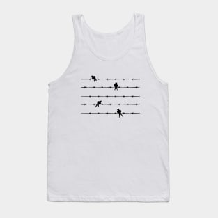 Black Birds on Wire Tank Top